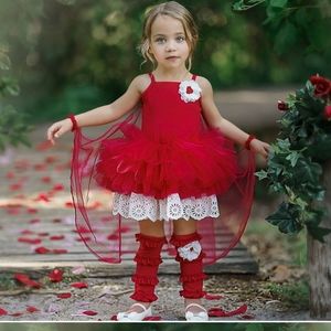 2 pc Dollcake Red White Blessings Tutu 5